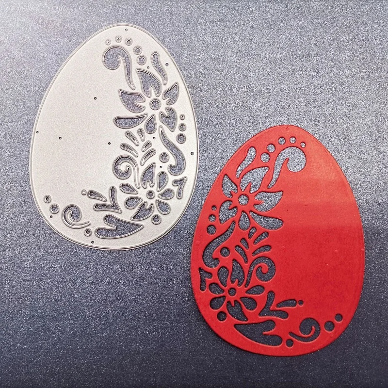 

New Metal Cutting Dies Scrapbooking Flower Egg DIY Album Paper Card Craft Embossing Stencil Decoration 66*88mm