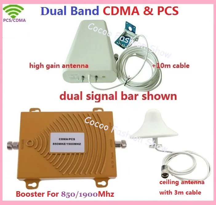 Усилитель мобильного сигнала ZQTMAX 2g 3g 4g двухдиапазонный 850 1900 шт. cdma репитер LTE UMTS