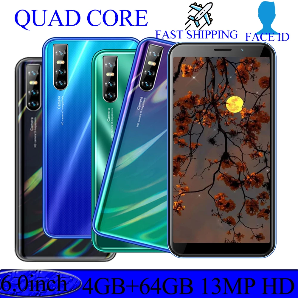 A7 Pro 64 Гб Встроенная память смартфонов Quad core MT6580 6 0 "Большой Экран face ID
