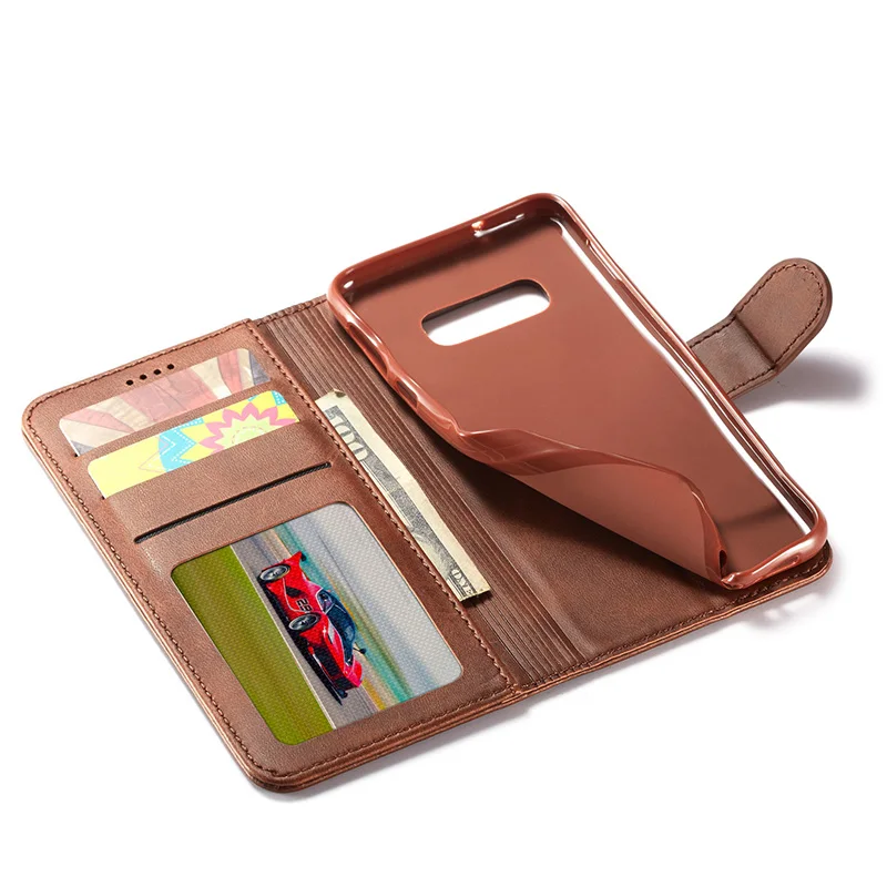 

Luxury Magnetic Flip PU Leather Wallet Card Holder Phone Case Cover for Samsung Galaxy S10 S10 Plus A8 A8 Plus 2018 A30 A50 Etc.
