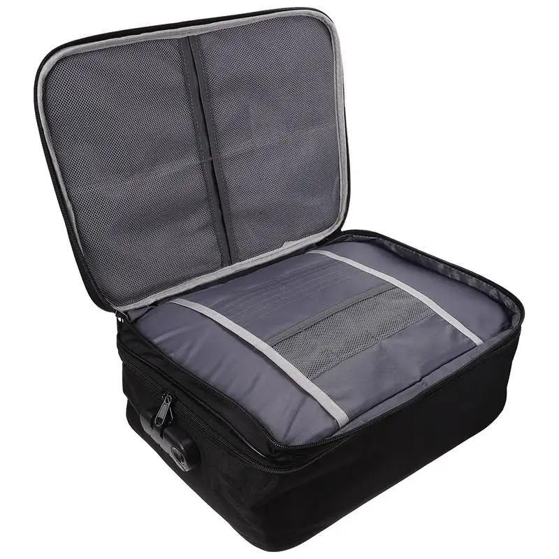 

1Pc Travel Passport Holder Document Organizer Bag Multifunction Case (Black)