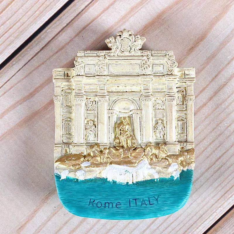 Trevi fountain2 Magnetic refrigerator magnets Italy Switzerland Chile Austria European countries Tourist attractions souvenir Home decoration - Цвет: Trevi fountain2