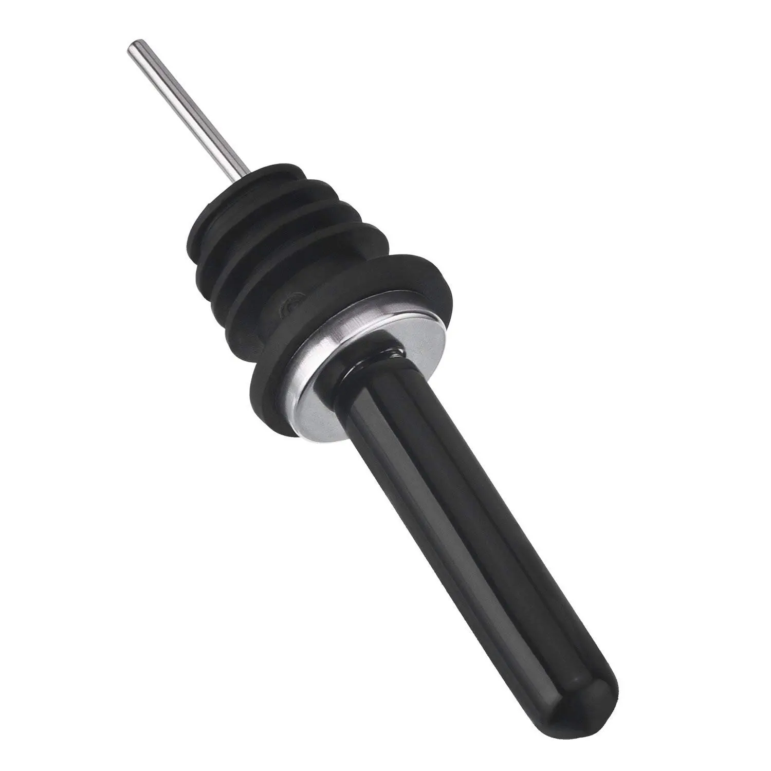 Большая сделка черная резиновая крышка для бутылки ликера дозатора носик