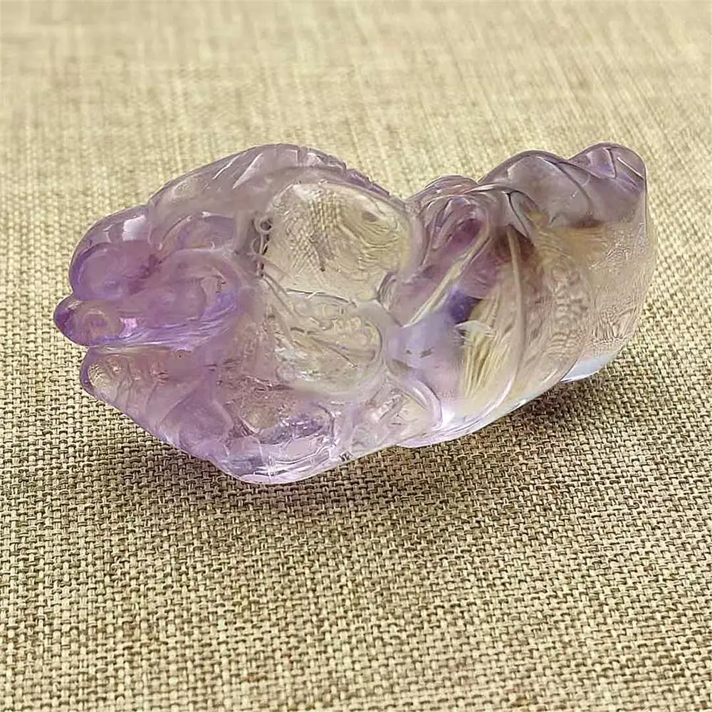 Натуральный фиолетовый Аметрин ожерелье подвеска в виде капли воды драгоценный