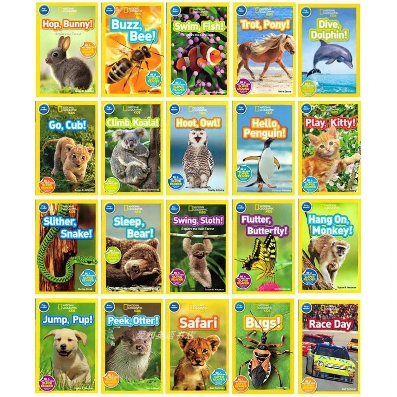 Early Childhood Education Books 20 Volumes/Sets English Picture Books Knowing Animals Science Books For Children 2-5 Years