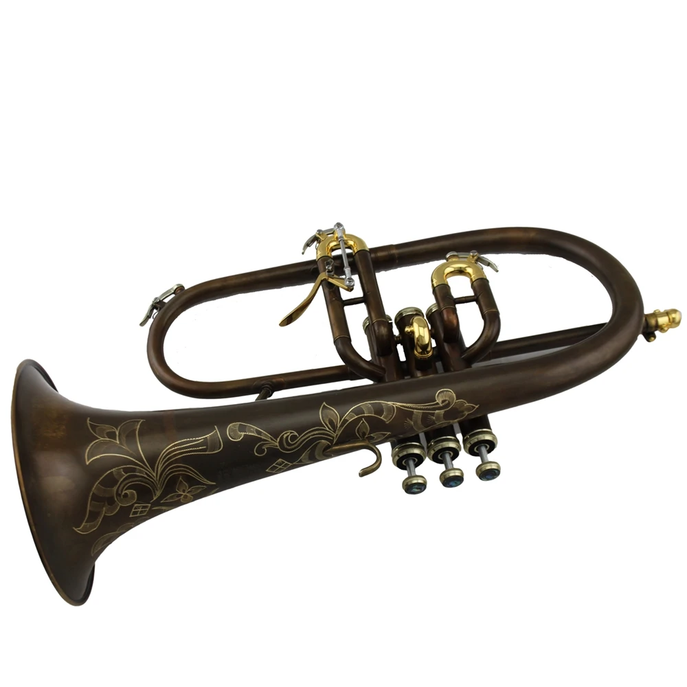 Профессиональный винтажный кофейный цвет тон Bb flugelhorn|Флюгельгорн| |
