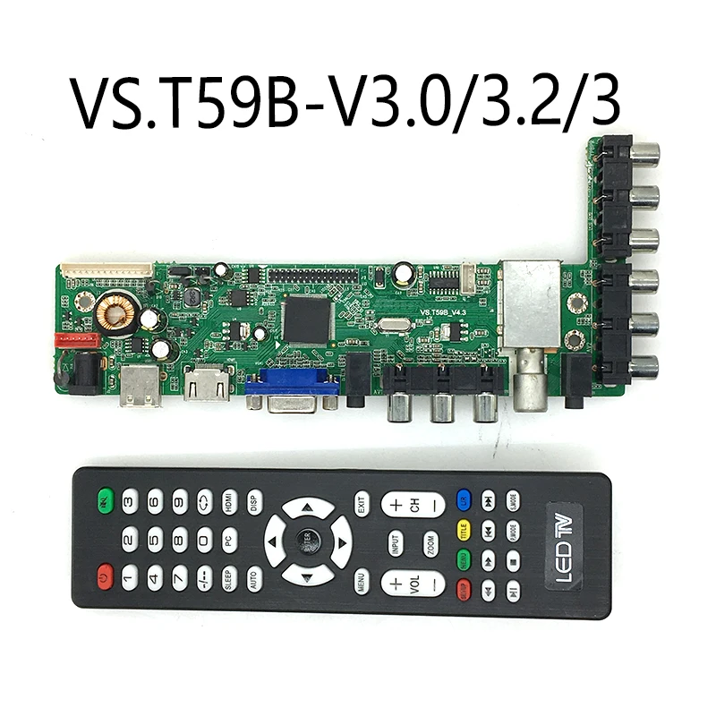 V59 VS.T59B V3.0/V3.2/V3.3/V5.1 ЖК дисплей светодиодный ТВ контроллер драйвер платы|Зарядные