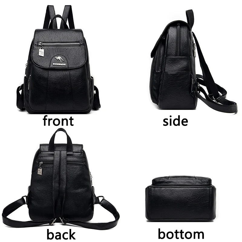 Новинка 2020 женский рюкзак высококачественный кожаный модная школьная сумка