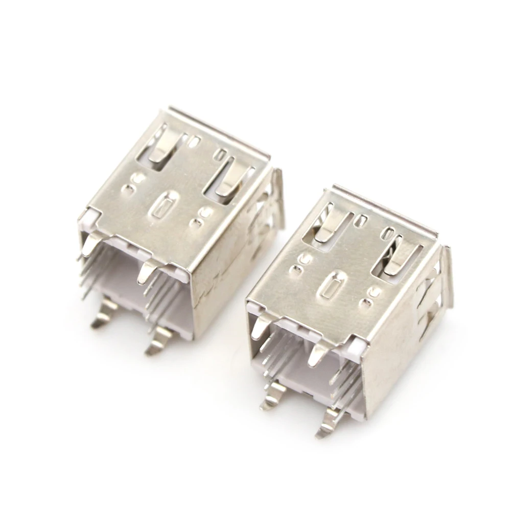 

10pcs USB Type A Female Solder Jacks Connector USB Type A Standard Port Female Solder Jacks Connector