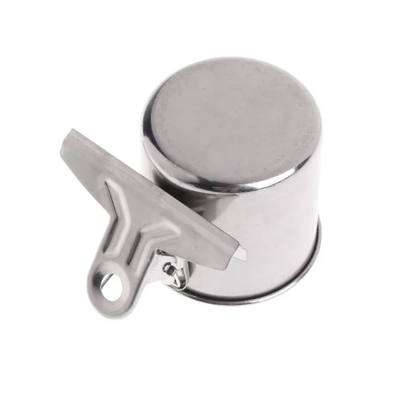 

Stainless Steel Birds Parrot Feeder Round Bird Parrot Aviary Pet Food Water Feeding Bowl Pets Cage Clip Cup Dispenser