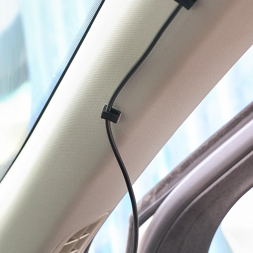 

40Pcs Self-adhensive Wires Fixing Clips Car Vehicle Data Cord Cable Tie Mount Car Plastic Hook Holder Auto Interior Accessories