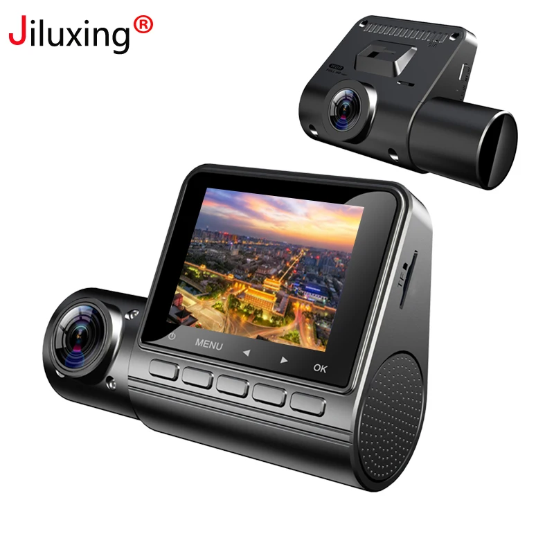 Jiluxing 2 ''Dash Camera FHD 1080P Автомобильный видеорегистратор для транспорта с двумя