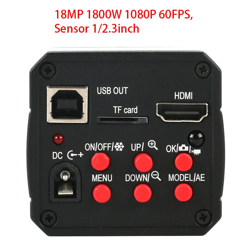 Цифровой промышленный видеомикроскоп 18 МП 1080P 60FPS HD HDMI USB камера для осмотра TF