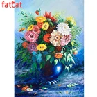 Набор для алмазной вышивки FATCAT, картина 5D сделай сам, ваза с цветами, прямоугольная, круглая, мозаика для вышивания, AE1399