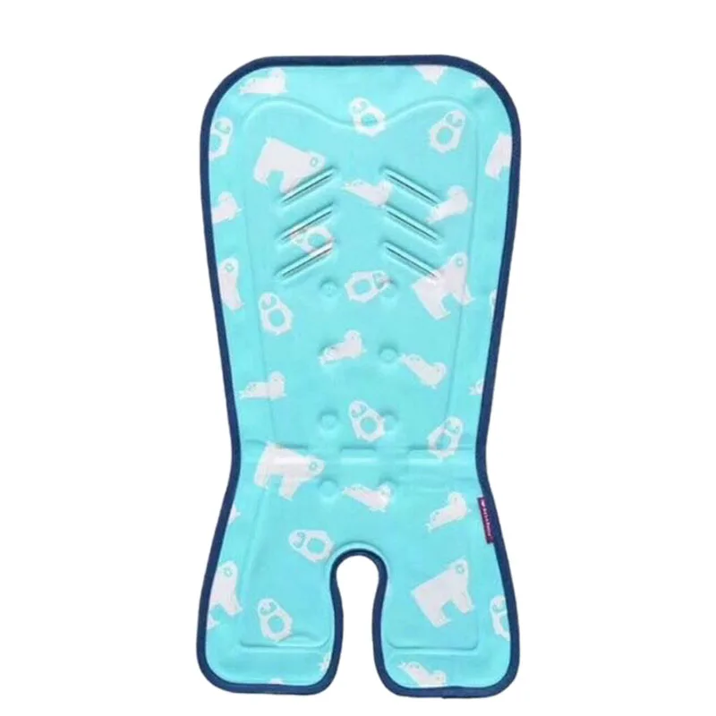 Летняя Детская ледяная шелковая подушка сиденье для детской коляски Подушка