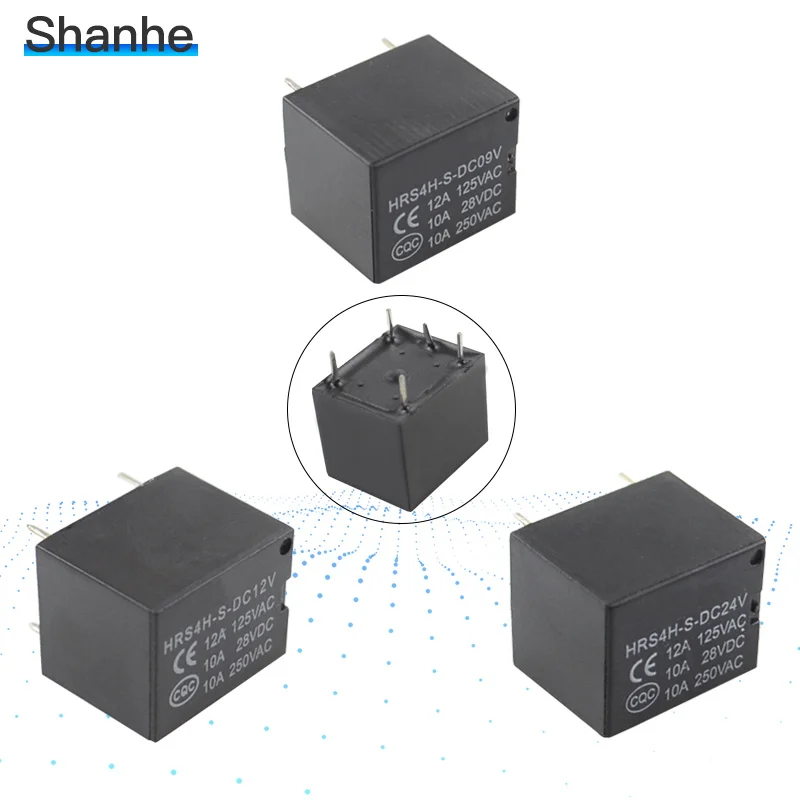 Реле JQC 3F T73 HRS4H S DC 5 В/9 В/12 В/24 В JQX 14FF3 реле 5PIN pcb миниатюрное мощности SRD|srd|srd 5v |