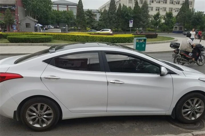 Для Hyundai Elantra спойлер на крыше ABS Материал заднее крыло автомобиля праймер стекло