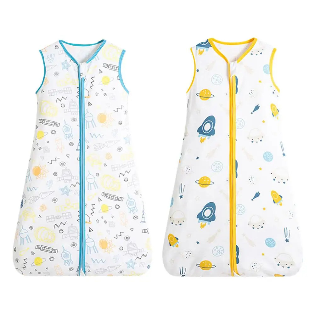 

Спальный мешок для новорожденных, хлопковая ночная рубашка, одеяло для сна, мультяшный рисунок, для мальчиков и девочек 0-3 лет