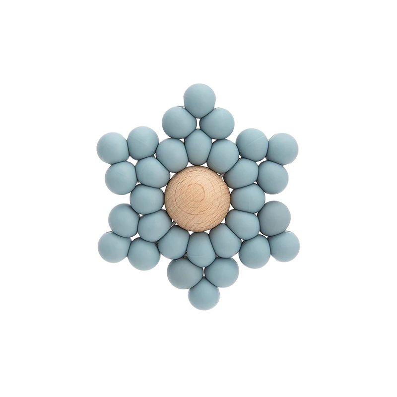 

Baby Silicones Molar Toys Silicone Hexagonal Silicone Beads Teether Food Grade Free BPA For Kids Chew Necklace Beads