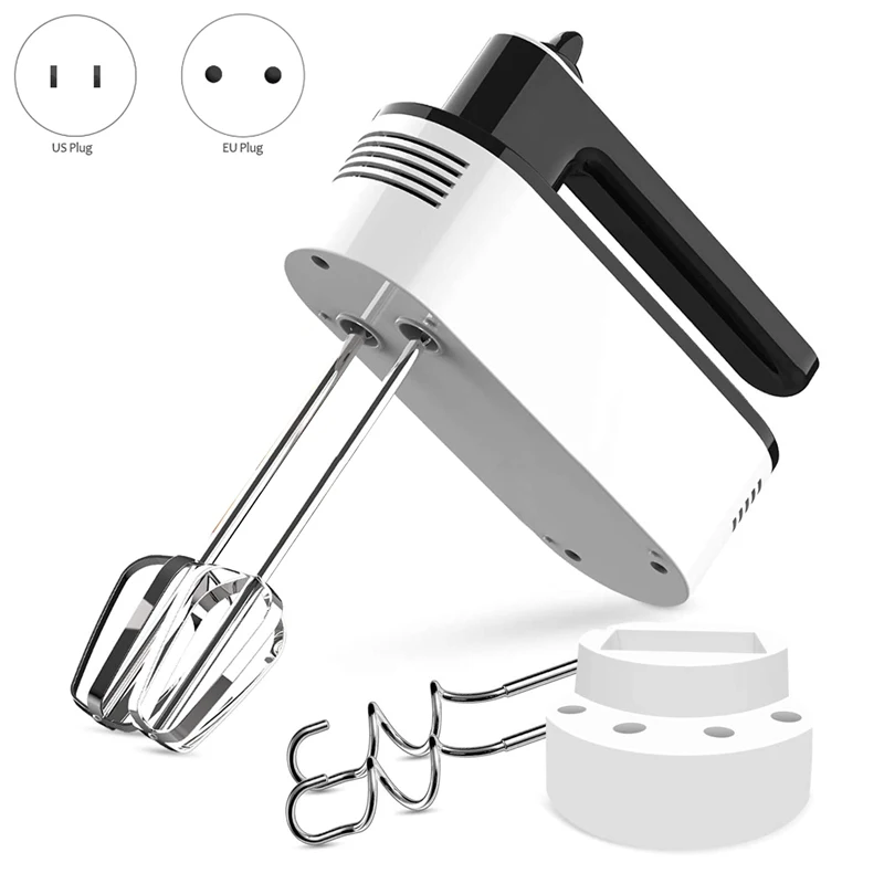 

Hand Mixer Electric 5 Speeds Power Lightweight Handheld Mixer for Baking Kitchen Hand Mixers with Storage Stand