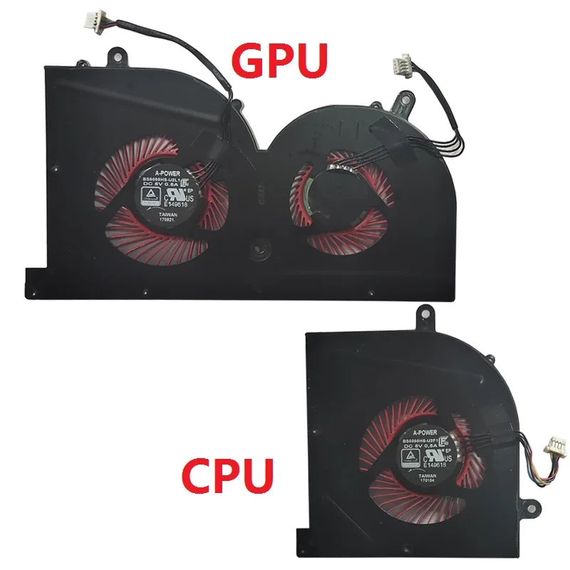 Новый вентилятор охлаждения ЦП для ноутбука MSI GS63VR GS63 GS73 GS73VR MS 17B1 Stealth