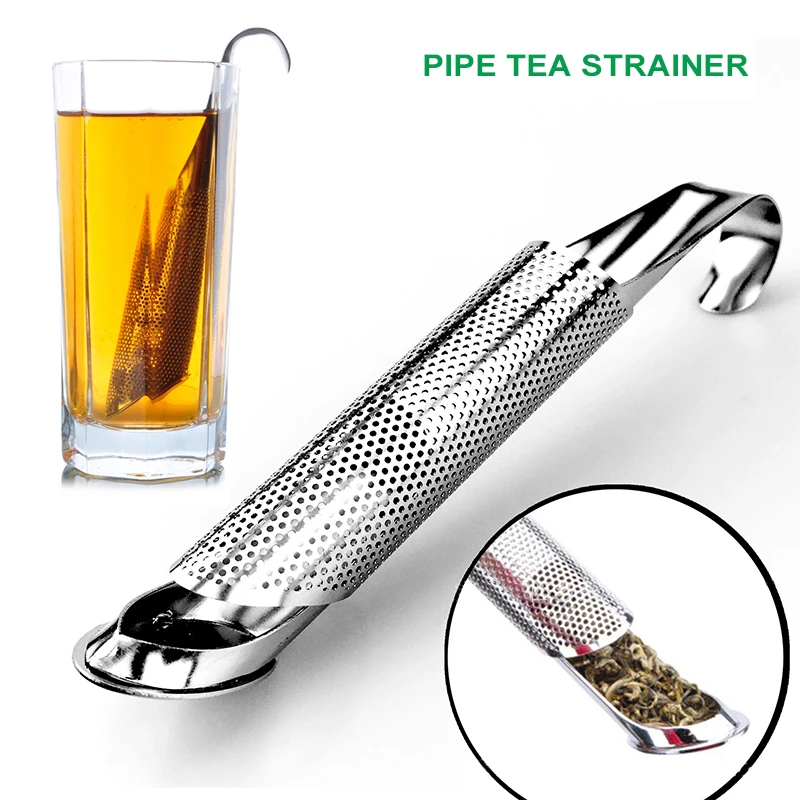 

Kitchen Accessories new Tea Strainer Amazing Stainless Steel Infuser Pipe Design Touch Feel Holder Tool Tea Spoon Infuser Filter