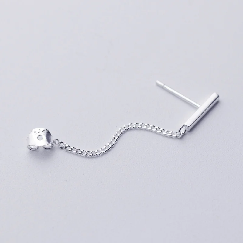 Простые Модные Изящные маленькие серьги кисточки S925 на цепочке висячие или