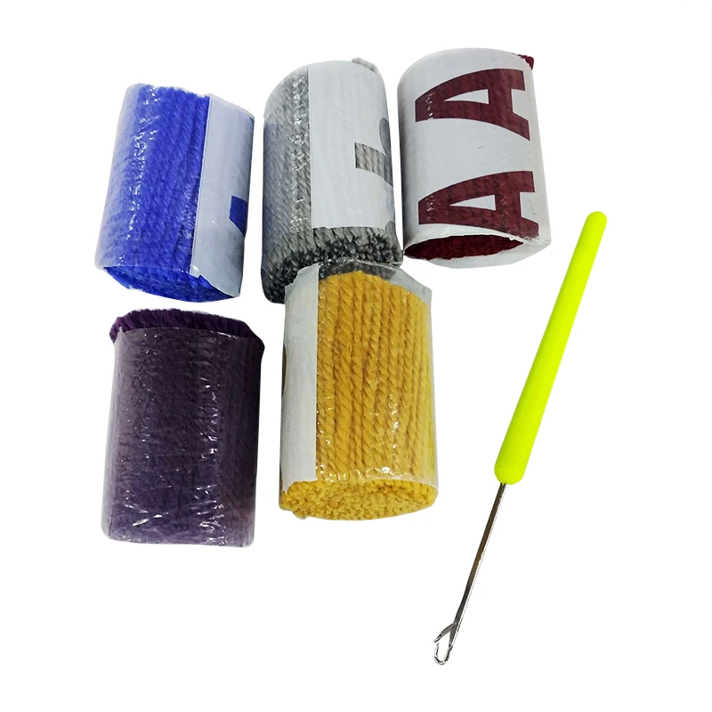 Набор крючков для рукоделия наборы необработанная вязальная пряжа коврик набор