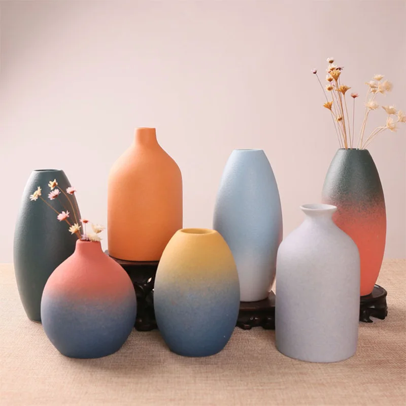 Chinese Vase Ceramic Flower Home Decoration Traditional Style Hydroponic Decor Gradient Wedding Gift | Дом и сад