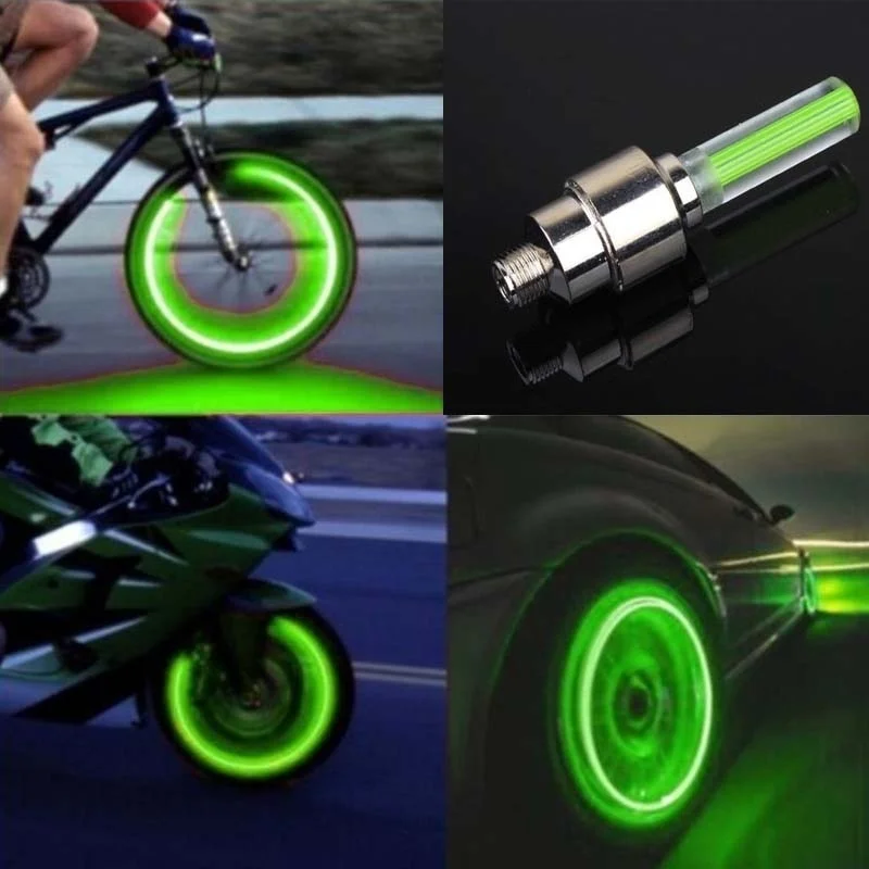 2 шт. колпачок для колес велосипед Автомобиль Мотоцикл колеса спиц Вспышки