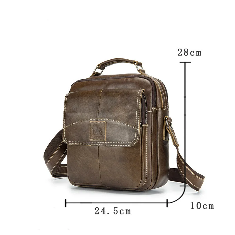 Бренд LASOSHIZI натуральная кожа деловая сумка с верхней ручкой мужская через плечо