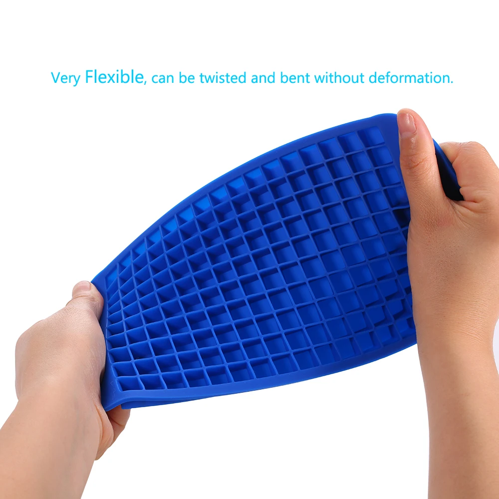 Пищевой Силиконовый Лоток Для Льда 160 сеток маленький Ледогенератор мини-кубики