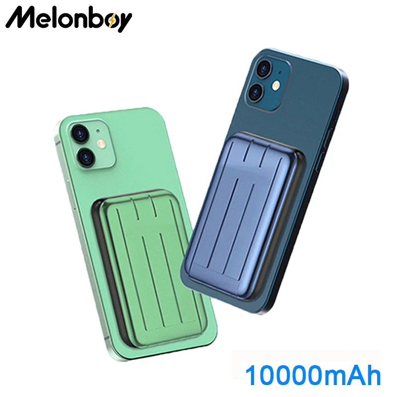 

Melonboy 10000mAh PD20W Magnetic Charger Wireless PowerBank 15W Quick Charging For iPhone 12 pro max Phone Charger Power Bank