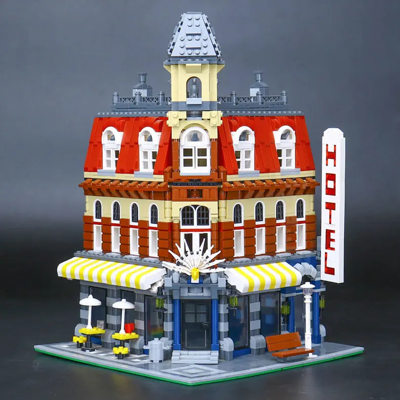 

In Stock 15002 Cafe Corner House Building Blocks Bricks Model Compatible 10182 Kids Education Toy Birthday Gifts 20008