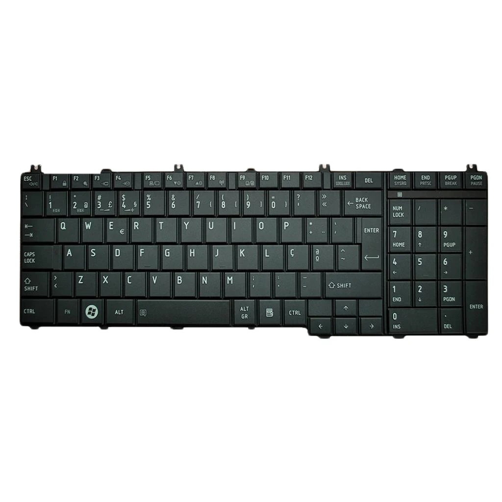 Запасная Клавиатура для ноутбука и ПК португальская раскладка PO PT Toshiba Satellite C650 L650