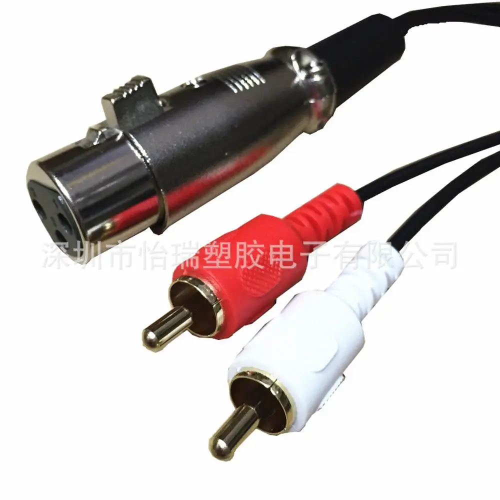 Красный белый 2 RCA штекер к XLR женскому стерео аудио динамику amp Y кабель 1 5 м 3 10 |