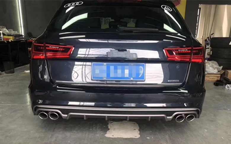 

Suitable for 17, 16, 18 Audi A6l Modified S6 Rs6 Lip Exhaust C7p Four Outlet Rear Deflector Tail Throat