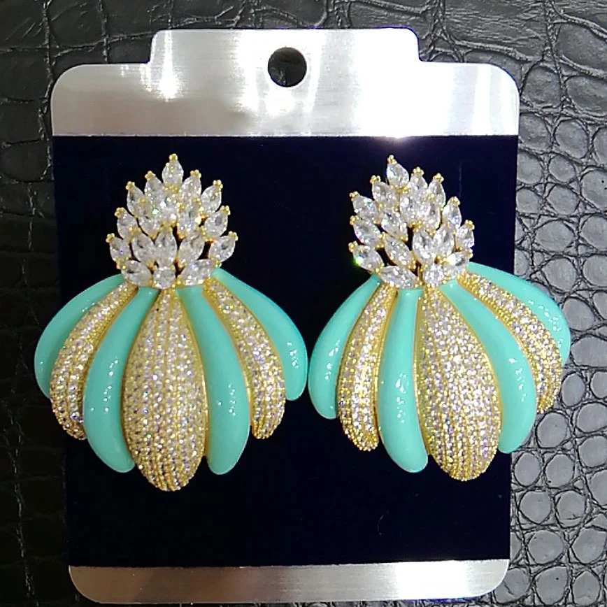 Missvikki великолепные Роскошные красные серьги с микрозакрепкой ААА кубический