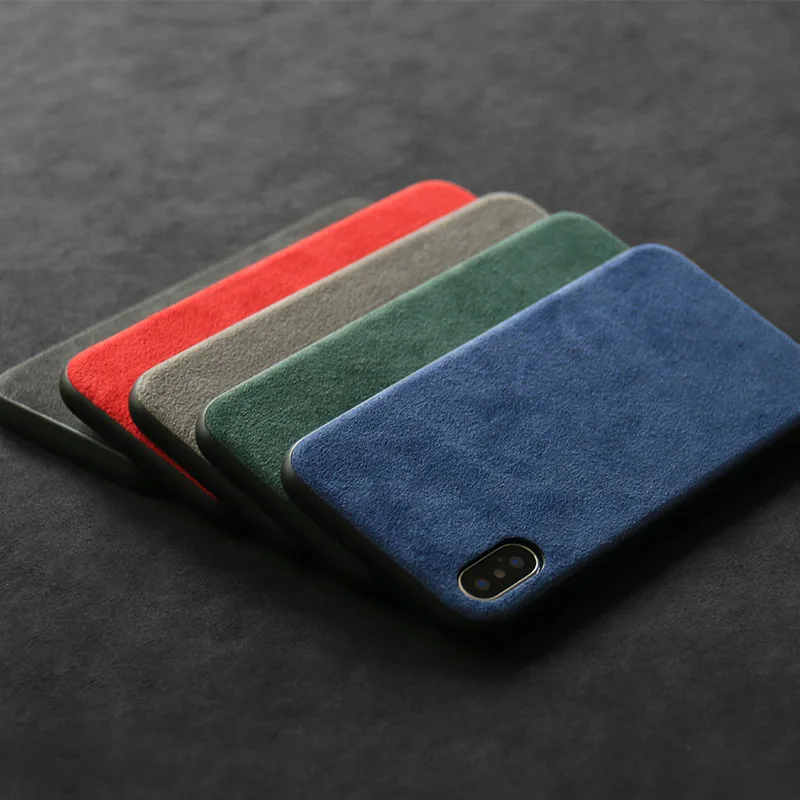 Итальянский ALCANTARA Чехол для мобильного телефона iPhone 12 Pro Max Мини 11 Xs макс 7 8 плюс из