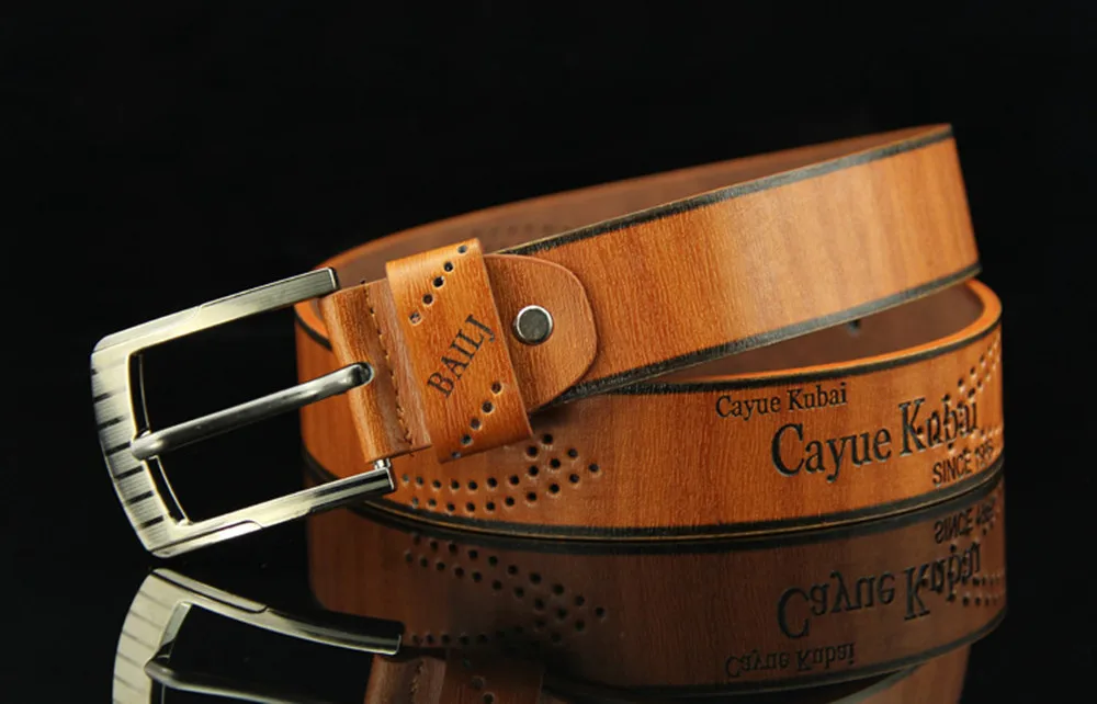 Кожаный роскошный чехол книжка с ремешком Мужские ремни для мужчин новая модная