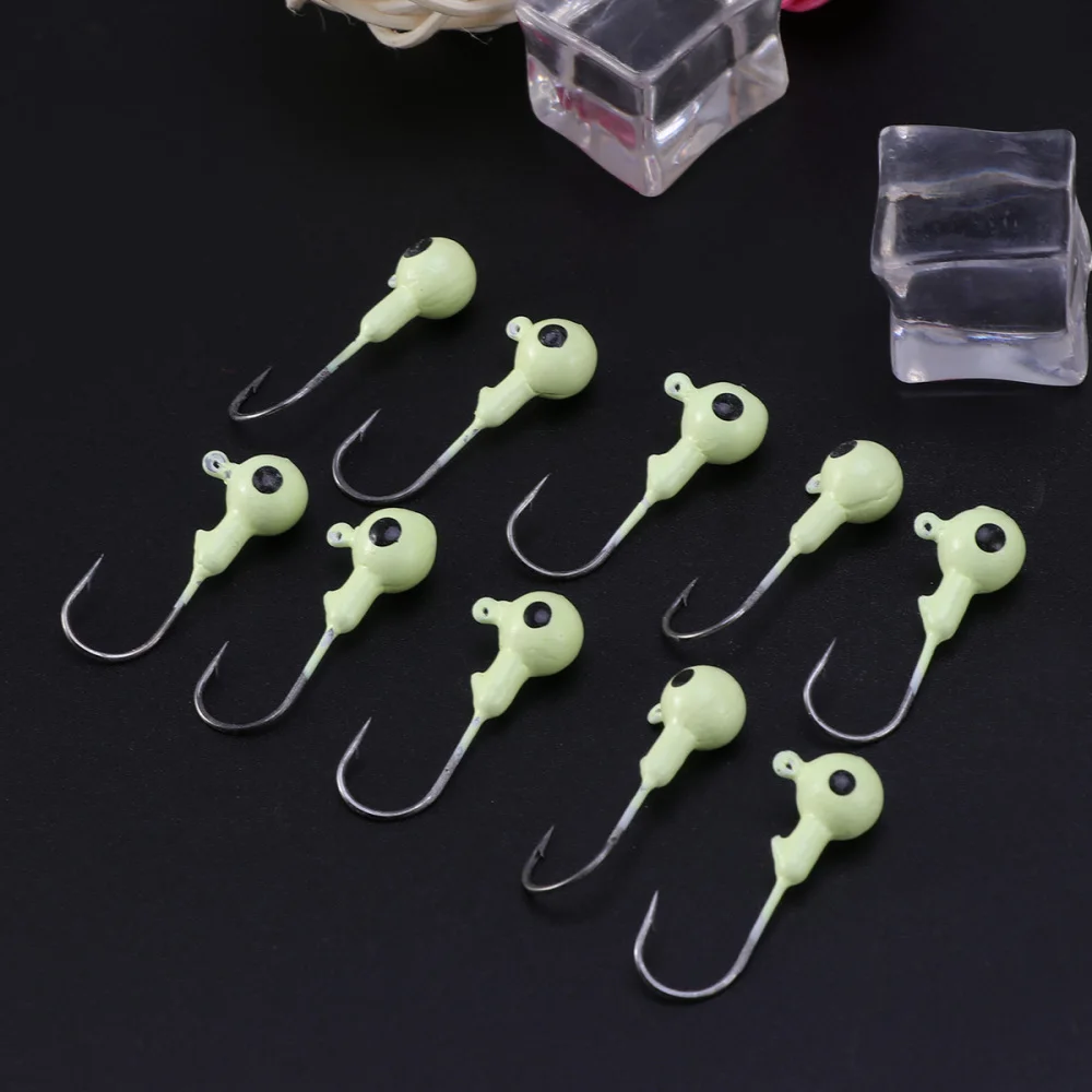 

30 PCS Luminous Fishing Hooks Fishing Bait Hooks Fishing Tackles for Fishing - 1.8g