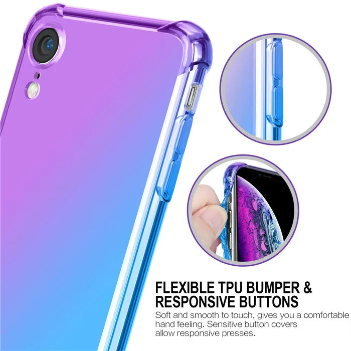 Чехол для Xiaomi Redmi Note 9s 9 Pro Max 8T 7 8 K20 7A 8A Mi Lite SE 9T 10 A3 силиконовый градиентный |