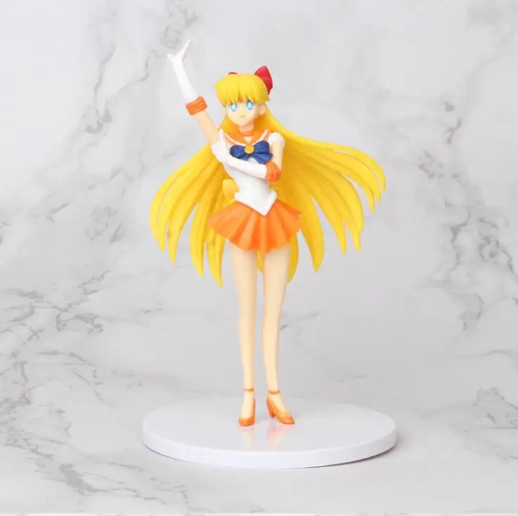 

5pcs/set Sailor Moon Action Figure Toys Sailor Mercury Figurines Collectable Models Kids Doll Toys