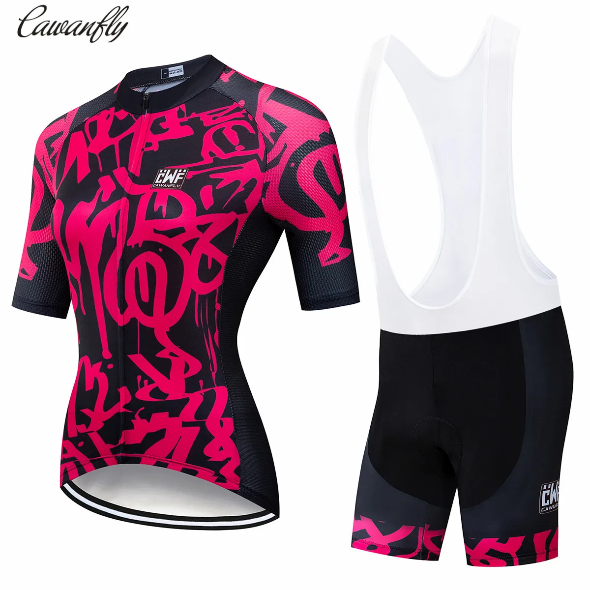 

cawanfly 2021Cycling Clothing Women Set Summer Bike Clothing Breathable Anti-UV Bicycle Wear Short Sleeve Cycling Jersey Sets