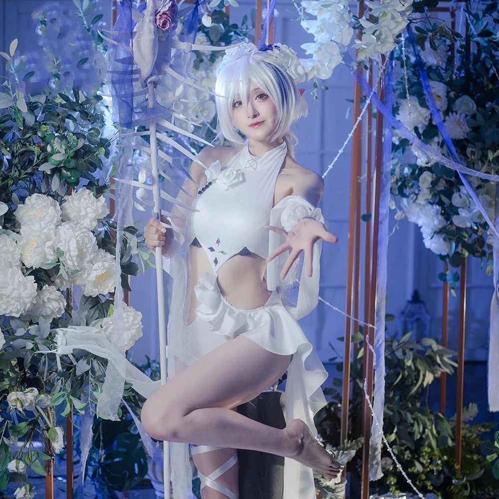 

[STOCK] Anime Arknights Tomimi RHODES ISLAND Swimsuit Summer Sexy Dress Cosplay Costume Halloween Women Free Shipping 2021 New