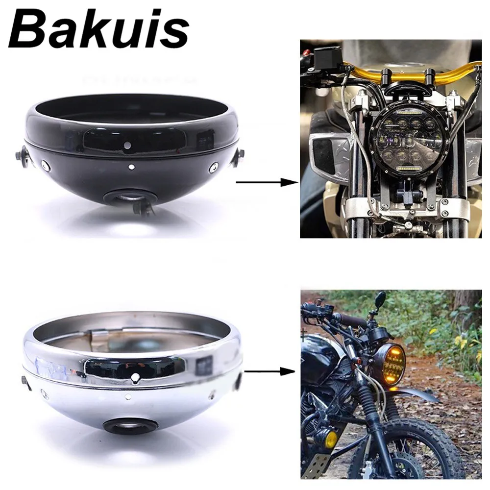 " фары корпус лопасти для мотоциклов Универсальный Корпус для KAWASAKI Honda Yamaha Chopper Кафе Racer Bobbe