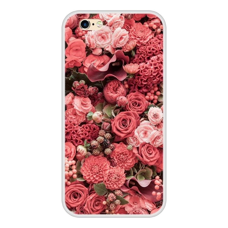 Чехол для Apple iPhone 6 S мягкий силиконовый чехол из ТПУ с узорчатым принтом чехлы