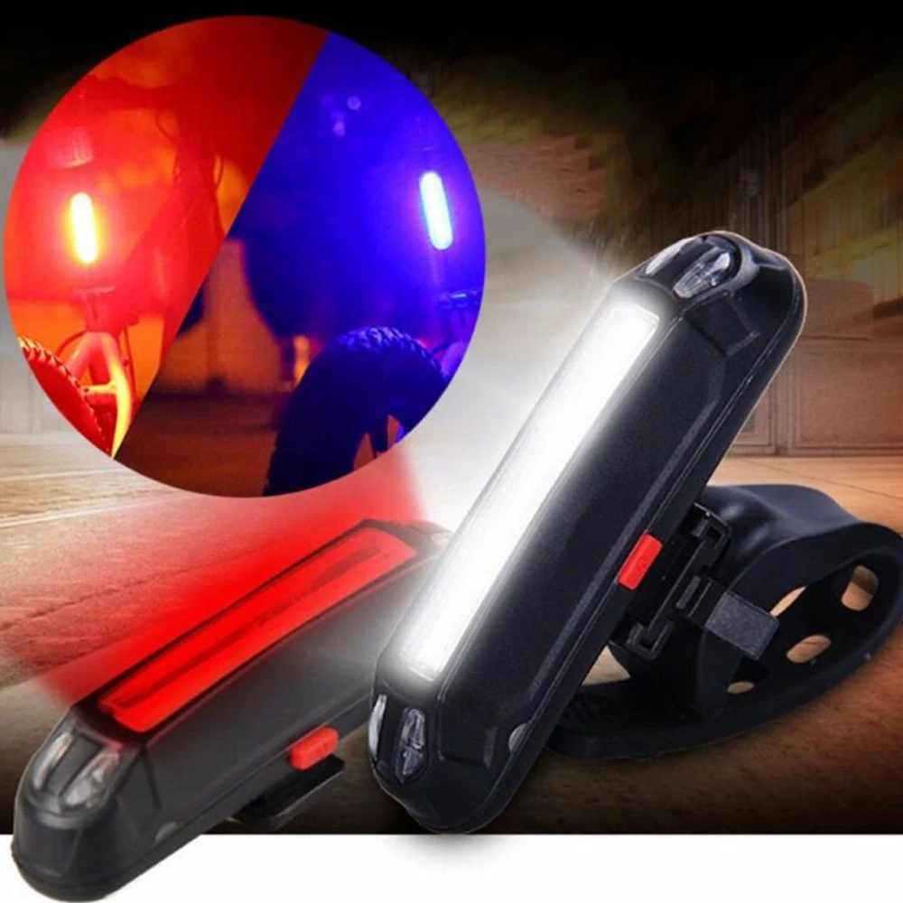 

Bike Lights Bicycle Rear Tail Light USB Rechargeable Bicycle Rear Light Cycling Safety LED Light Back Lamp For Bicycle