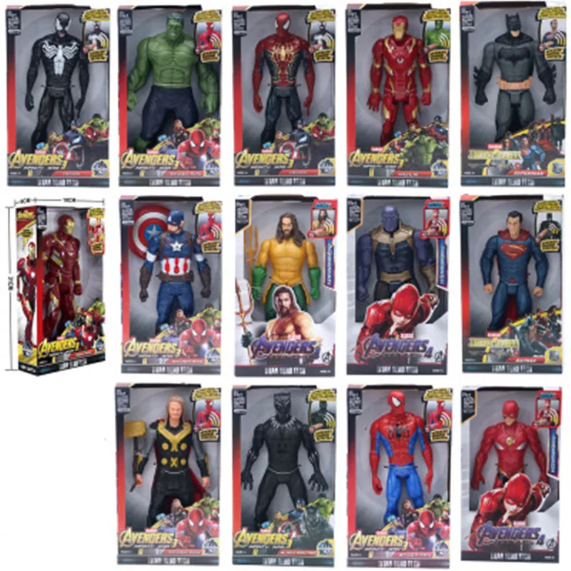 

NewMarvel Super Heroes Avengers Thanos Black Panther Captain America Thor Iron Man Antman Hulkbuster Hulk 12" 30cm Action Figure