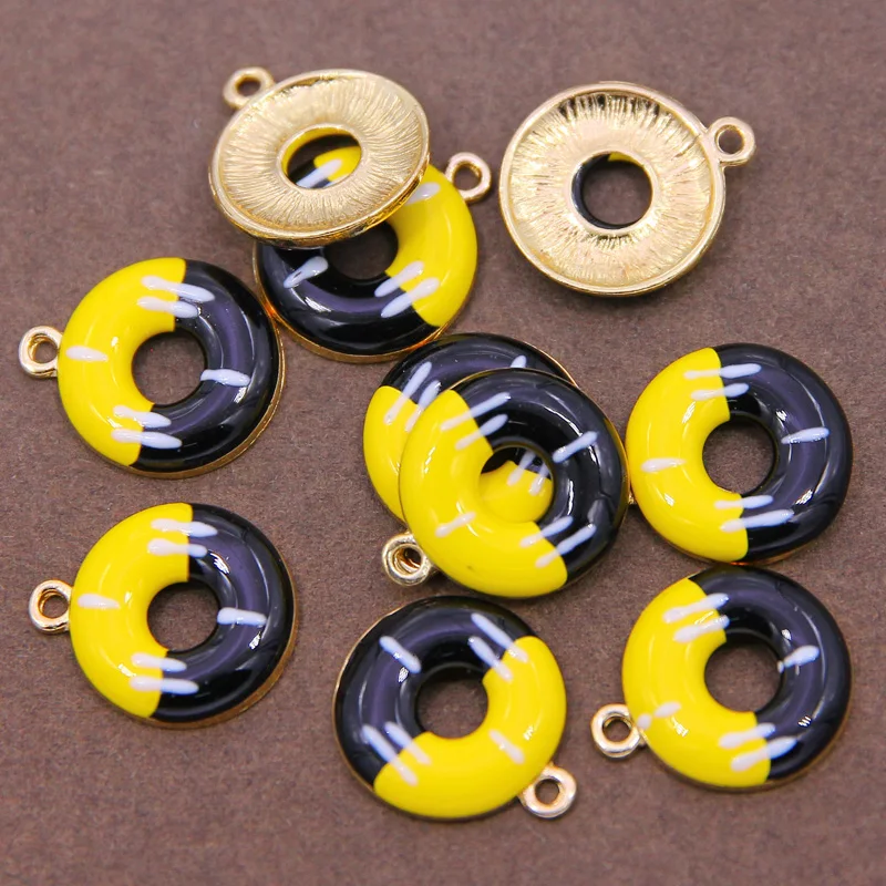 6 шт. Подвески в виде пончиков для изготовления ювелирных изделий подвеска из